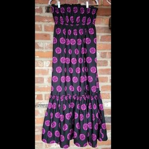 NWT Free People Leanna Strapless Tube Dress Tiered Mermaid Ruffled Maxi Medium